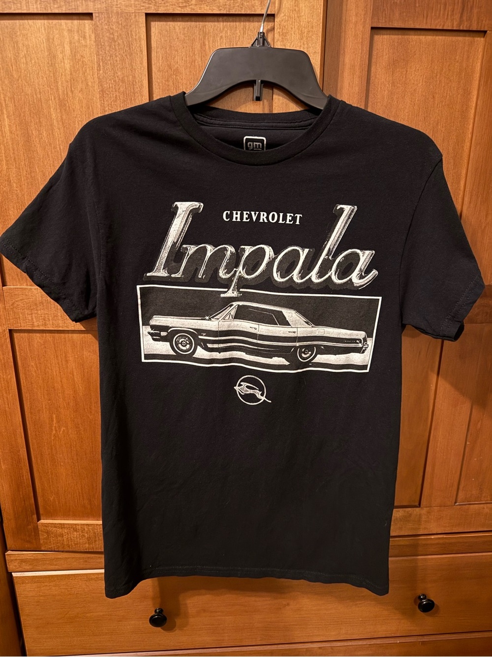 Chevy Impala Muscle Car Graphic Tee | Official GM Licensed Product Size S Black